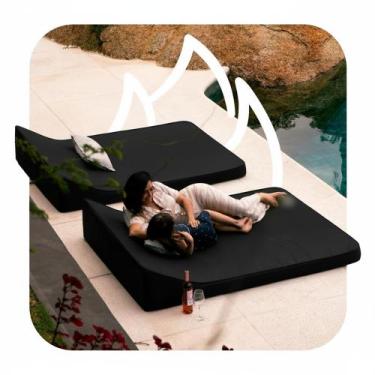 Imagem de Puff para área externa Duo Slim - Eco Flame Garden - Preto - Sofá na C