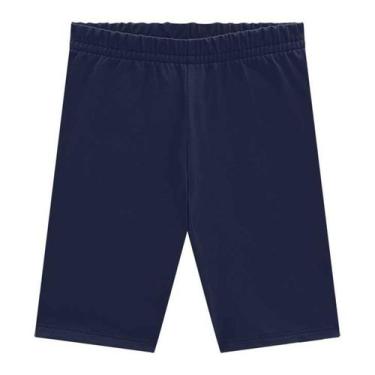 Imagem de Shorts Ciclista Kyly Infantil Menina Liso 2 Cores Confortavel Escolar 