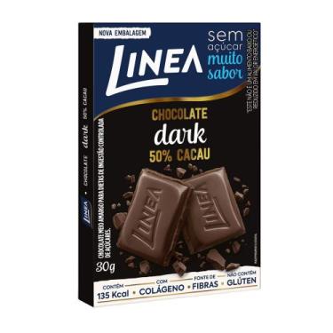 Imagem de Chocolate Dark 50% Cacau Sem Açúcar Linea 30g