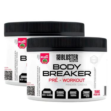 Imagem de Kit 2 Pré Treino Body Breaker 150g Bluster Nutrition Energia-Unissex