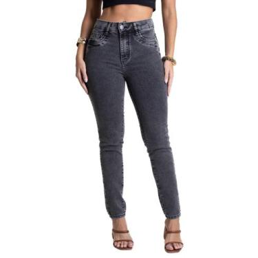 Imagem de Calça Jeans Sawary Levanta Bumbum - 280237 - Cinza escuro 42, Cinza, 4