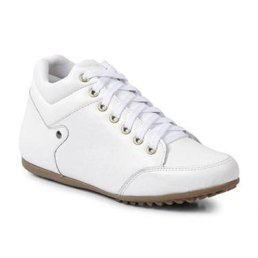 Imagem de Bota Botinha Feminina Casual de Couro Cano Curto Confortável - Izabela