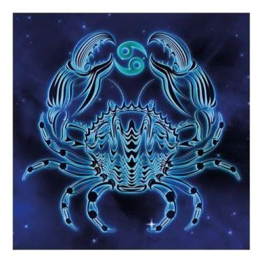 Imagem de Placa Decorativa Signo Câncer 20x20cm - Artsim Projetos Gráficos