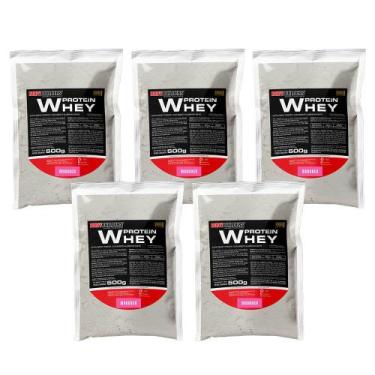 Imagem de KIT 5x Whey Protein Refil 500g - Bodybuilders, Morango