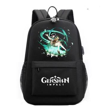 Imagem de Mochila escolar Genshins Impactss Anime para crianças - yiweisai