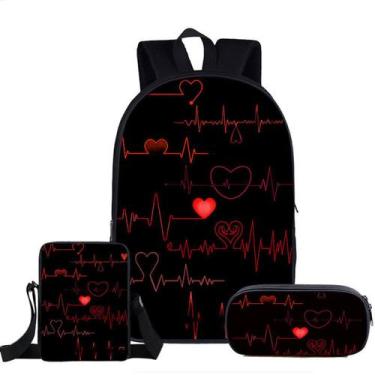 Imagem de Conjunto de mochilas para escolas médicas e de enfermagem, 3 peças uni