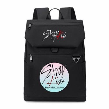 Imagem de Mochila escolar Strays Kids Children Oxford 31x13x41cm - yiweisai