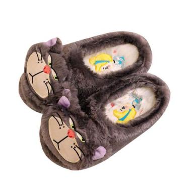 Imagem de Chinelos Lucifers Cat Anime Plush Home Cotton Shoes 39-42 - Yiweisai
