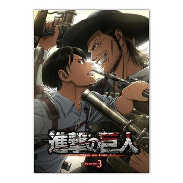 Imagem de Pôster Attack on Titan Anime Art 30x40cm Papel 30g - yiweisai