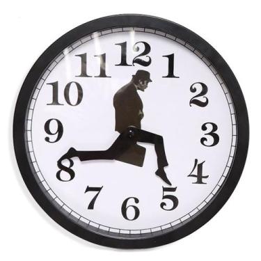 Imagem de Relógio de parede Businessman Maletcase Silent Nonticking 25cm - yiwei