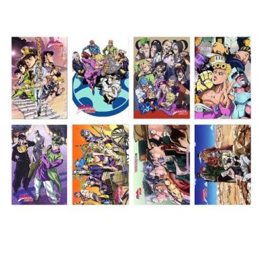 Imagem de Pôster Jojos Bizarres Adventures Anime Art 42x29cm (8 unidades) - yiwe