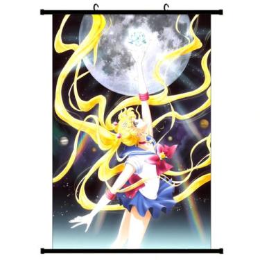 Imagem de Pintura de parede em tela Sailors Moons Tsukinos Usagis Anime - yiweis