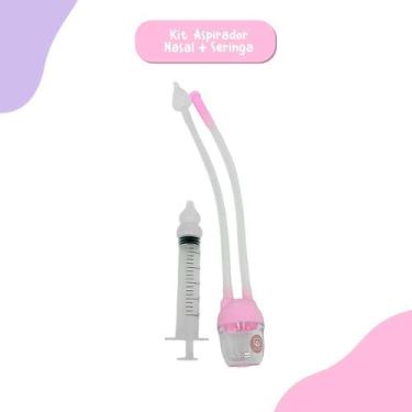 Imagem de Aspirador Nasal de Sucção com Seringa em Silicone para Bebês - PASSEAR