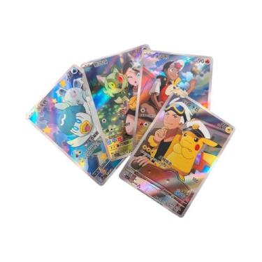 Imagem de Cartas De Pokémon DIY Chinesas GEM Vol1&2 Eevee Captain Pikachu Scarle