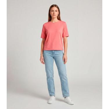 Imagem de Blusa Feminina 100% Poliéster Básica Infinita Cor Rosa, M, Rosa