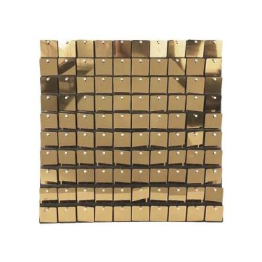 Imagem de Painel Metalizado Shimmer Wall Dourado Vintage - 30x30cm - 1 unidade -