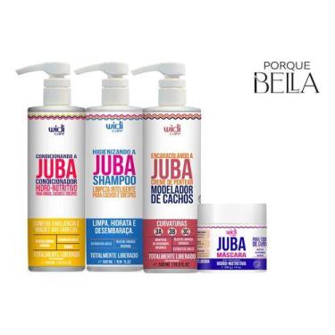 Imagem de Kit Máscara, Shampoo, Condicionador, Encara Juba - Widi Care