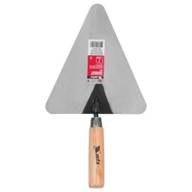 Imagem de Colher de pedreiro reta, cabo de madeira, 7pol., 175mm, 1pc // mtx