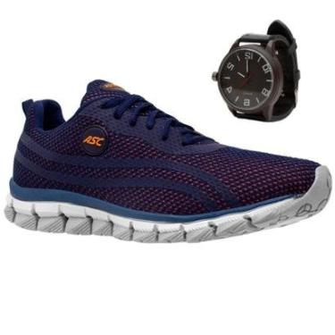 Imagem de Tenis Ortopedico Masculino Caminhadas Academia Treinos + Relógio-Masculino