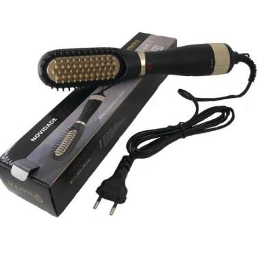 Imagem de Escova Profissional Secadora e Alisadora De Cabelo 3 em 1 811BY - Mori