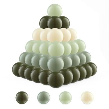Imagem de Ball Pit Balls, pacote com 100 bolas de plástico verde-oliva para casa