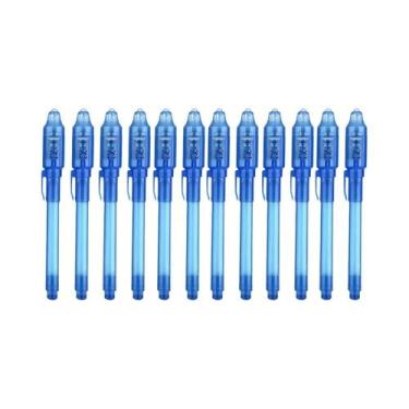 Imagem de Conjunto De Canetas De Tinta Invisível 4-12pcs Com Luz UV, Marcador Má