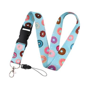 Imagem de Cordão De Pescoço Com Estampa De Borboleta E Lua, Suporte Para Crachá 