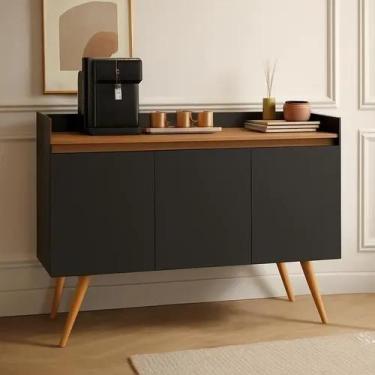 Imagem de Buffet primus gold 3 portas preto mel