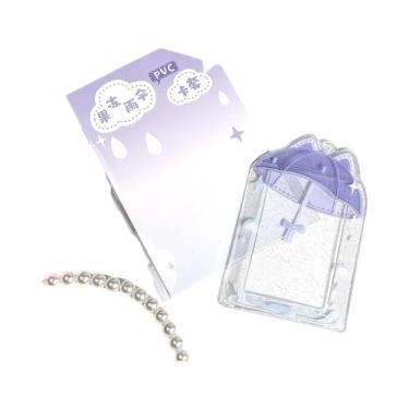 Imagem de Porta-Cartões De PVC De 3 Polegadas Com Design De Menina Idol Fofa, Pi