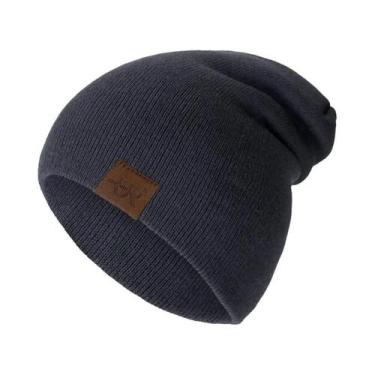Imagem de Gorro Unissex De Malha Macia E Quente, Casual, Elegante, Liso, Para Us