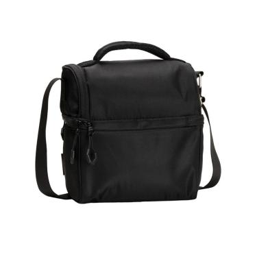 Imagem de Bolsa Térmica Imaginarium Básica Preta Puxadores em Poliéster 23x21x15CM Preto para Uso Diário