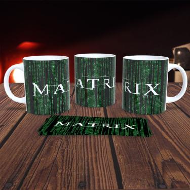 Imagem de Caneca de Porcelana 325ML Matrix Personalizada para Filmes com Estampa Temática Branca Outras Marcas