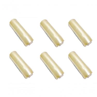 Imagem de Bobina de Filme PVC 28CM X 300 METROS Kit 6 Rolos para Embalagens Diversas Livre de Bisfenol a Transparente