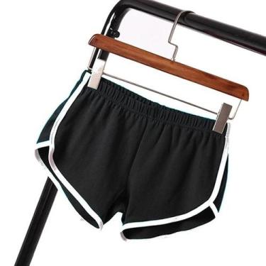 Imagem de Calções Esportivos Femininos - Modelagem Magra, Cintura Elástica, Verã