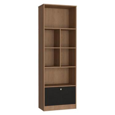 Imagem de Estante Livreiro 4 Prateleiras 180X60 B37 NOVAM - Nova Mobile, Mel Pre