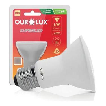 Imagem de Lâmpada Led Par20 6w Bivolt E27 3000k Luz Amarela Ourolux, Bivolt