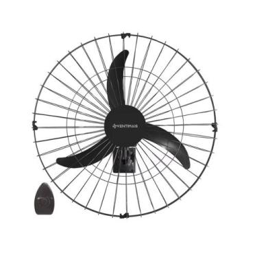 Imagem de Ventilador de Parede 60cm Preto 3 Pás 147W - 220V VENTIMAIS, 220V