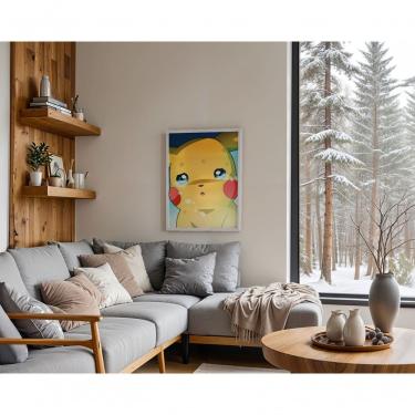 Imagem de Quadro Decorativo o Brilho Que Se Apagou Retangular 30x40CM em Canvas com Vidro Moldura...