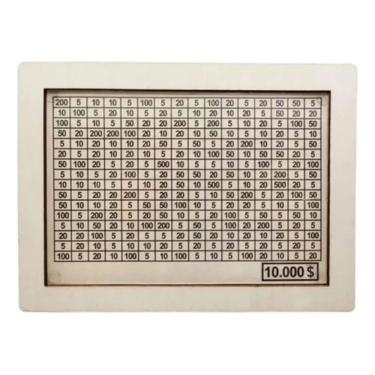 Imagem de Cofre de Dinheiro Desafio 10 Mil Motivacional para Guardar Até 10 Mil Branco OEM