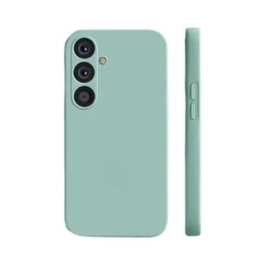 Imagem de Capa De Silicone Líquido Quadrada Para Samsung Galaxy A56 5G Com Prote