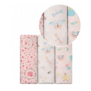 Imagem de Kit Cueiro 80x50cm com 6 unidades - estampadas e lisas - - KARINHO