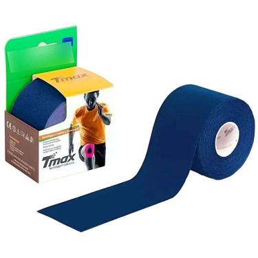 Imagem de Bandagem Elástica Kinesio Tmax 5cm X 5m Azul Marinho