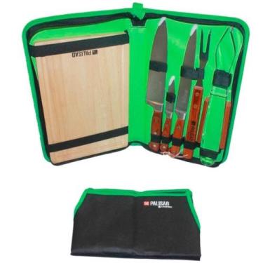 Imagem de Kit para Churrasco em Inox 8 Peças - 7914955 - PALISAD CAMPING