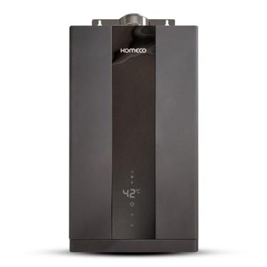 Imagem de Aquecedor a gás digital 21 lts home black gn fluxo balanceado komeco c