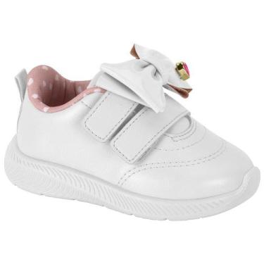 Imagem de Tênis Casual Bebê Molekinha 2723.114, Branco, 25
