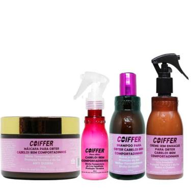 Imagem de Kit Cliente Cabelos bem comportadinhos Coiffer 4 unidades