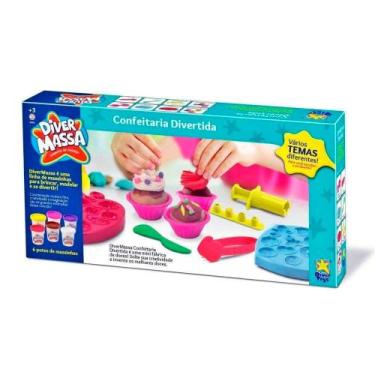 Imagem de Massinha de Modelar - Diver Massa - Confeitaria Divertida - 6 Potes - 