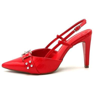 Imagem de Sapato Feminino Scarpin Via Marte Envernizado - Brilho e Sofisticação,
