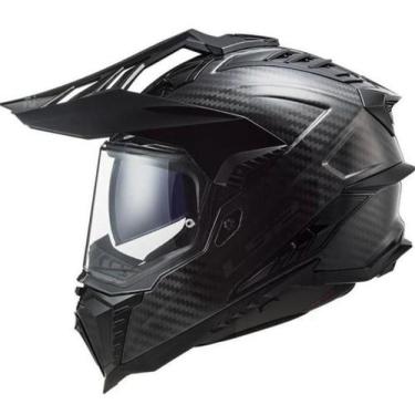 Imagem de Ls2 capacete explorer c mx701 solid carbon, Black, 60/L