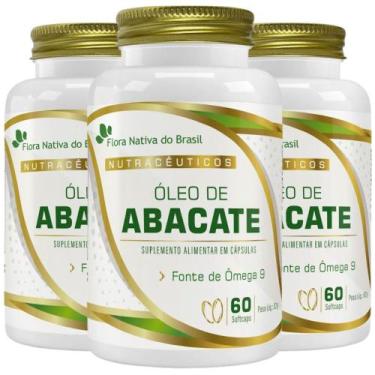 Imagem de KIT 3X Óleo de Abacate 1000mg 60 cápsulas - Flora Nativa